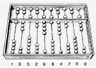 Página para colorir abacus - calculadora