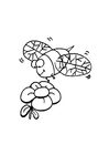 paginas-para-colorir abelha e flor