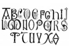 P�ginas para colorir alfabeto anglo-saxão dos séculos VIII e IX