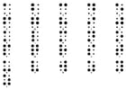P�ginas para colorir alfabeto Braille 