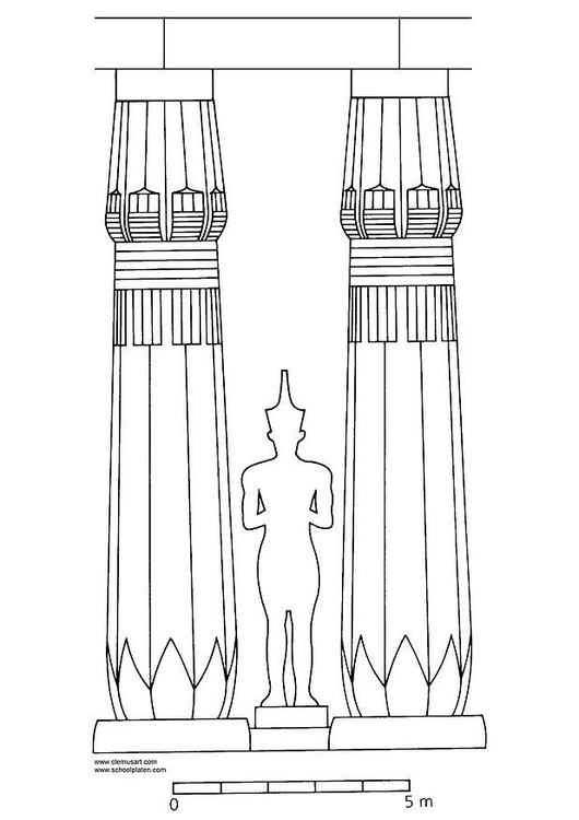 Página para colorir Amenhotep III