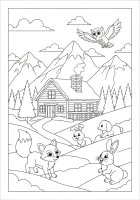 animais no inverno