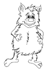 paginas-para-colorir animal de fantasia 