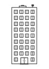 Página para colorir apartamento