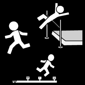Página para colorir atletismo