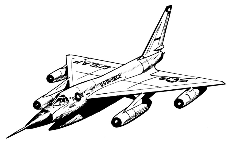 página para colorir avião hustler img 16027