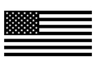 Página para colorir bandeira americana 