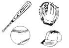 P�ginas para colorir baseball 