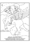 paginas-para-colorir Belerofonte e Pégaso