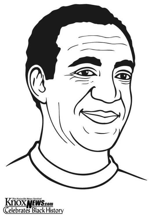 Página para colorir Bill Cosby
