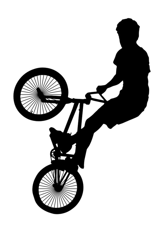 Página para colorir bmx