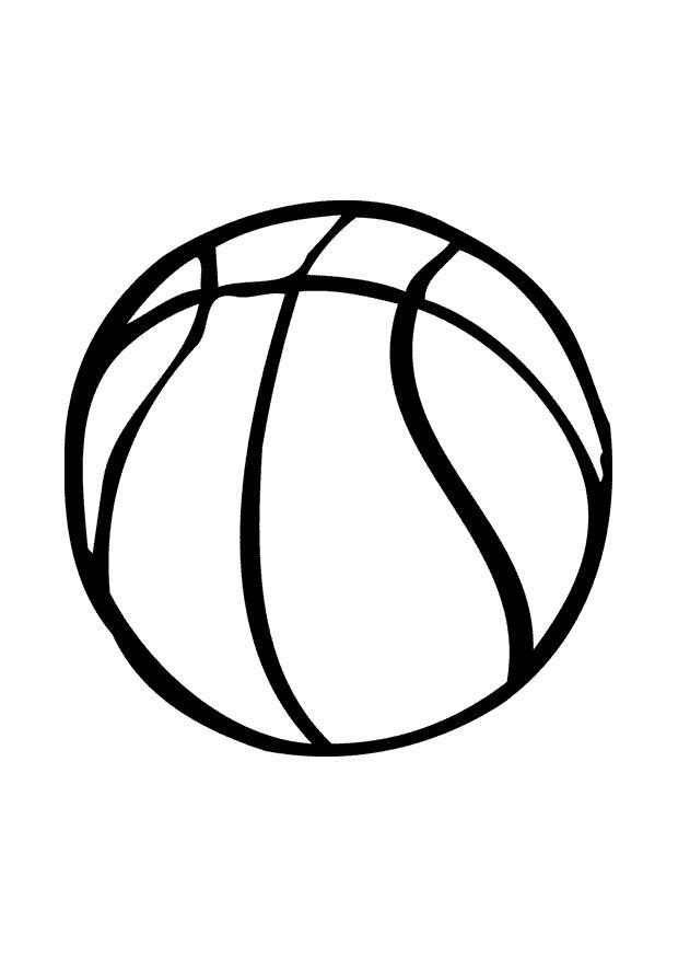 Página para colorir bola de basquete