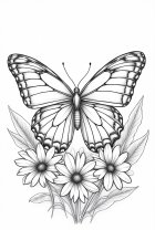 borboleta com flores