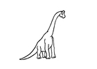 P�ginas para colorir braquiosauro