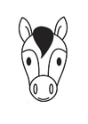 paginas-para-colorir cabeça de cavalo
