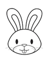 paginas-para-colorir cabeça de coelho