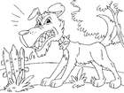 paginas-para-colorir cachorro raivoso