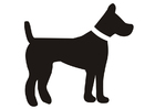 Página para colorir cachorro