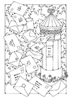 paginas-para-colorir caixa de correio