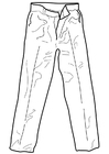 Página para colorir calÃ§a 