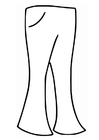Página para colorir calÃ§a 