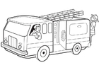 paginas-para-colorir caminhão de bombeiros