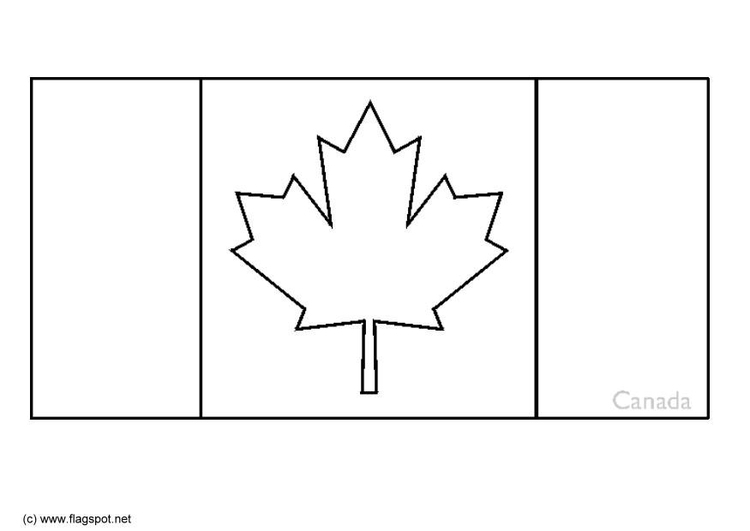 Página para colorir CanadÃ¡