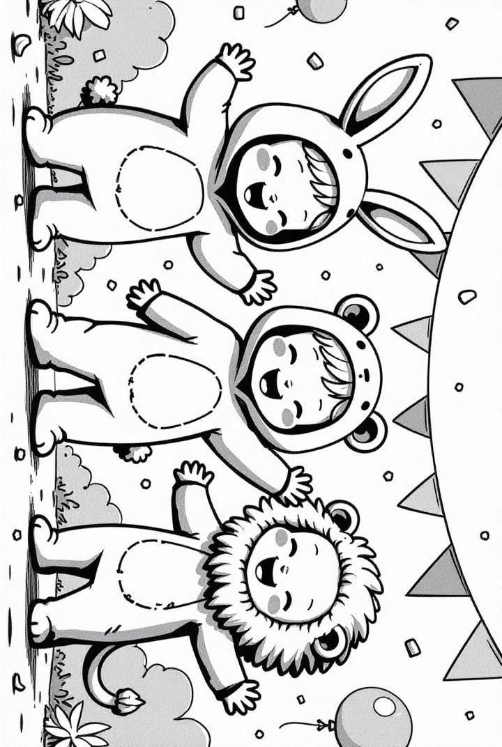 carnaval com o leÃ£o, o coelho e o urso