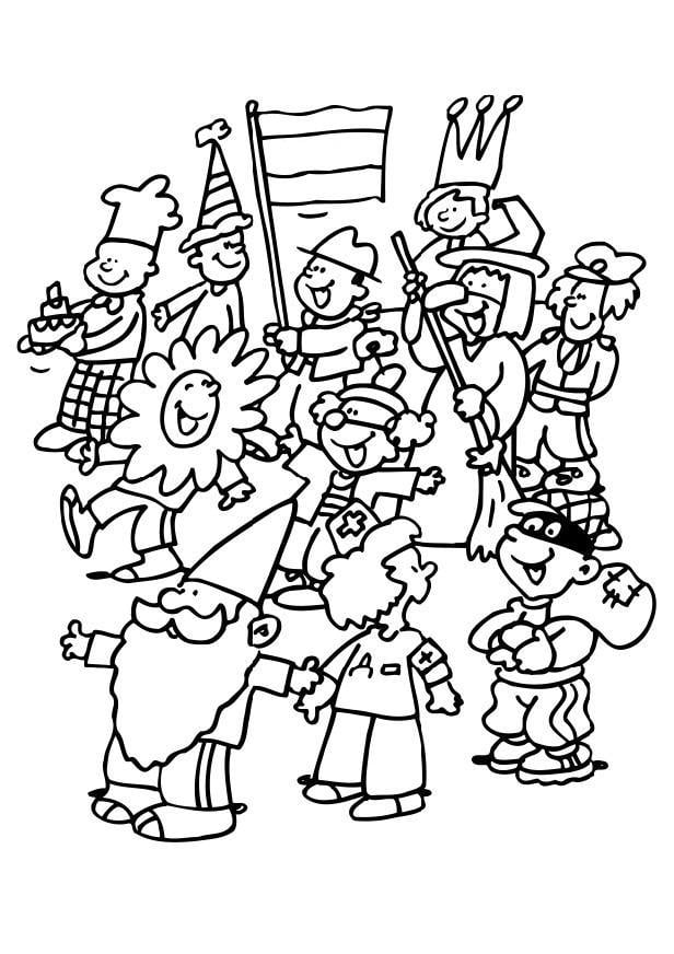 Desenhos para colorir de carnaval e imprimir - SÓ ESCOLA