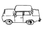 P�ginas para colorir carro - trabant 