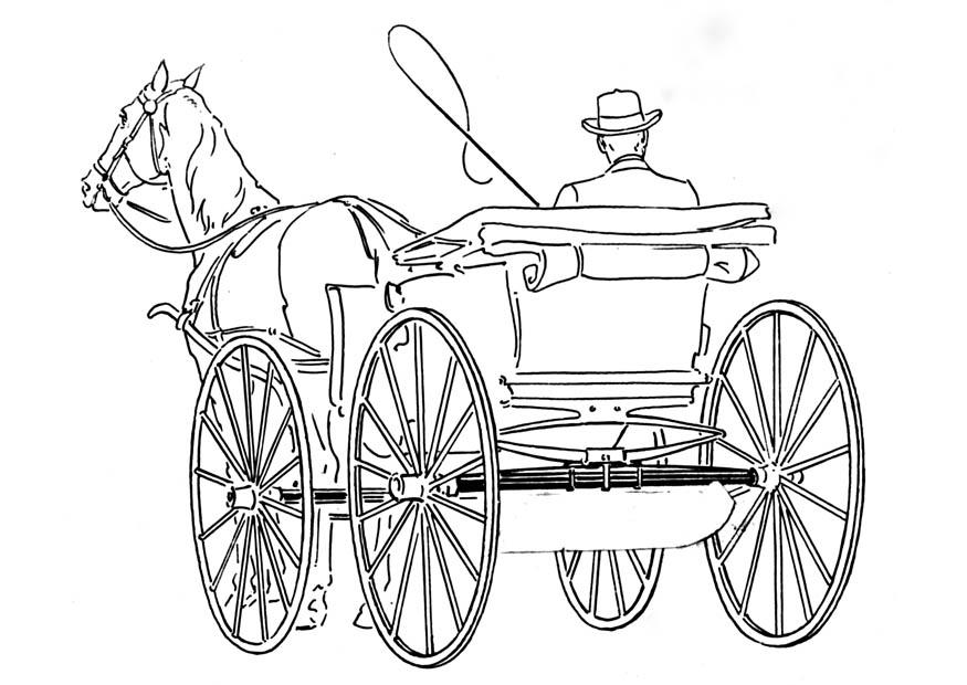 página para colorir carruagem img 18754