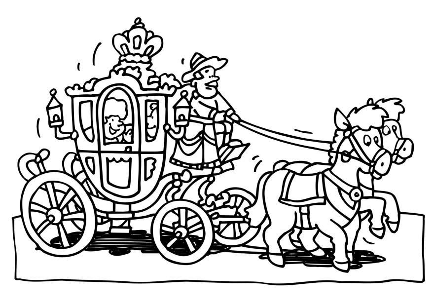 página para colorir carruagem img 18768