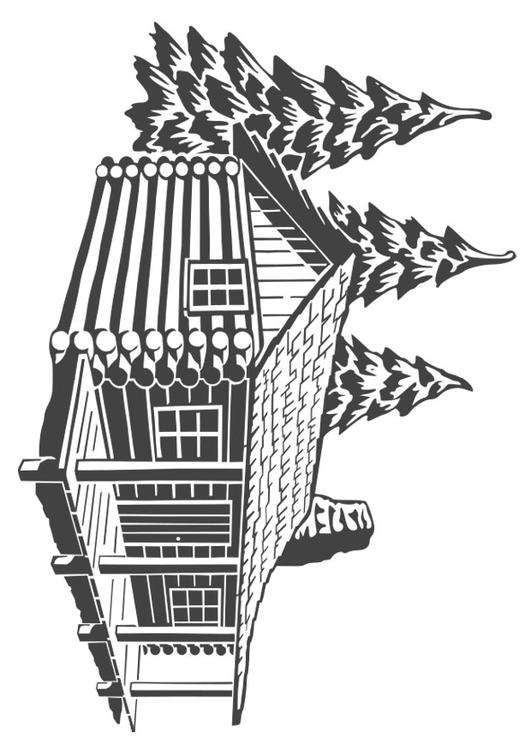 casa de madeira