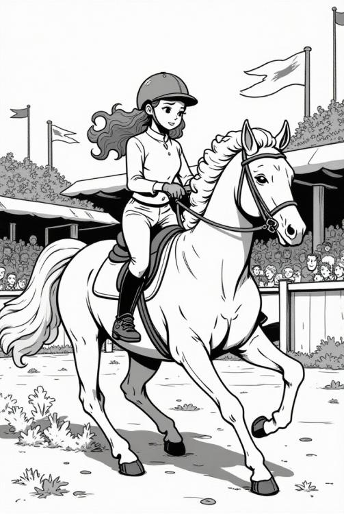 cavaleiro a cavalo