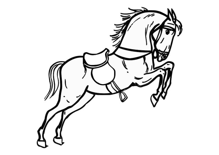 Desenho para colorir e imprimir de Cavalo do xadrez