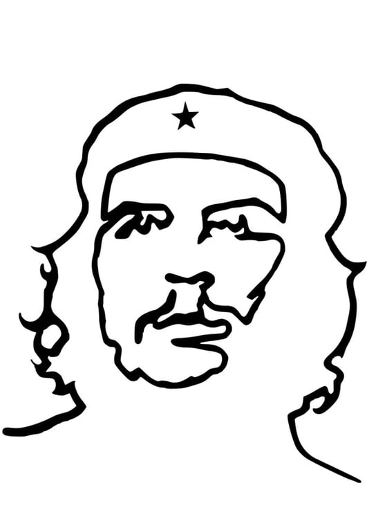 Página para colorir Che Guevara