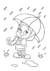 P�ginas para colorir chuva