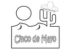 P�ginas para colorir Cinco de maio