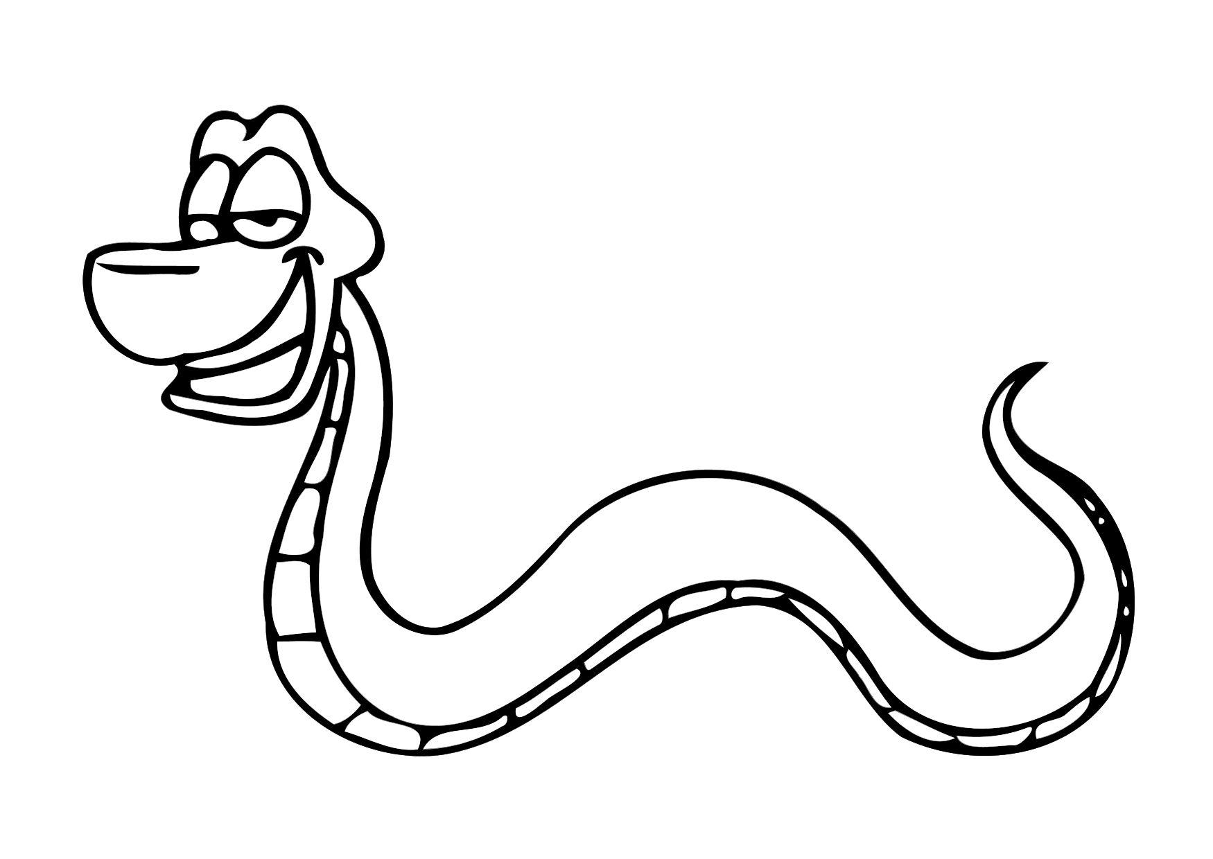 Desenho de Serpente cascavel para Colorir - Colorir.com