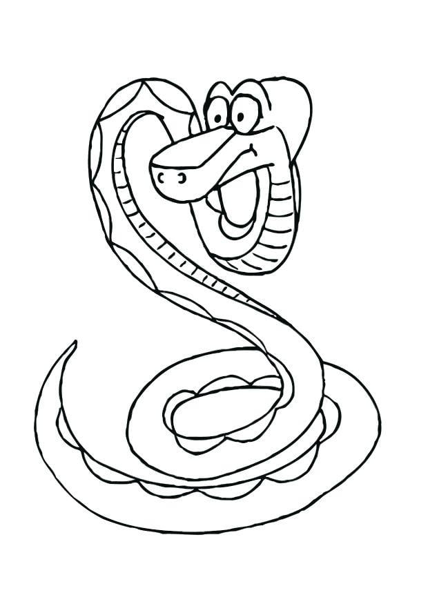 Desenho de Serpente cascavel para Colorir - Colorir.com