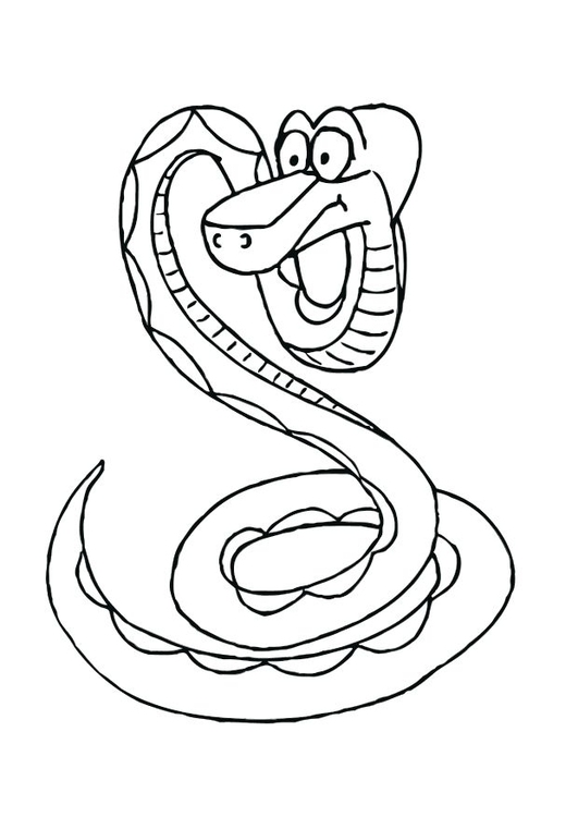 Página para colorir cobra