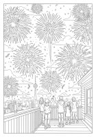 Comemorando o Ano Novo com fogos de artifício