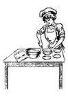 paginas-para-colorir cozinheira