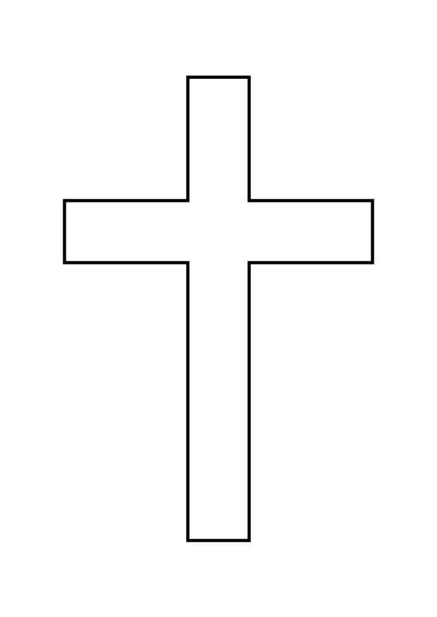 Página para colorir cruz