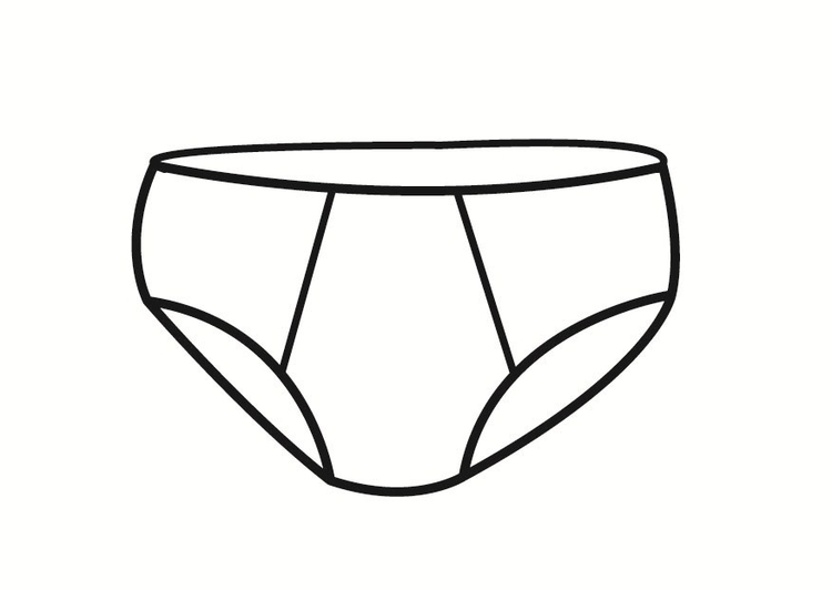 Página para colorir cueca