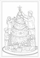 decorar a árvore de Natal