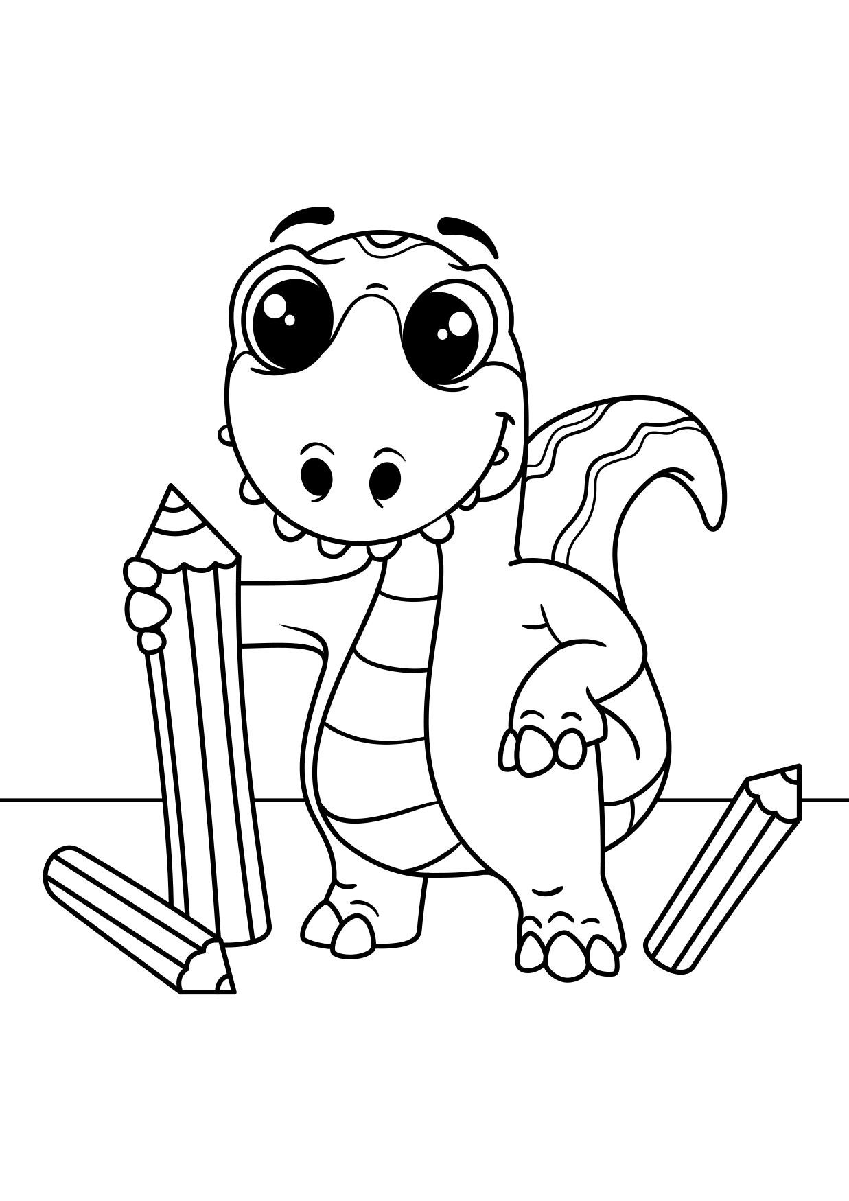Desenho Para Colorir desenhos de dinossauros - Imagens Grátis Para Imprimir  - img 30978
