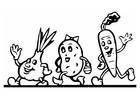 desfile de verduras