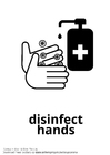 desinfetar as mãos