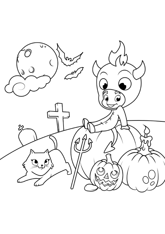 FREE! - Desenhos de Halloween para Colorir – Dia das Bruxas